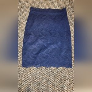 Dark Navy Laced Skirt